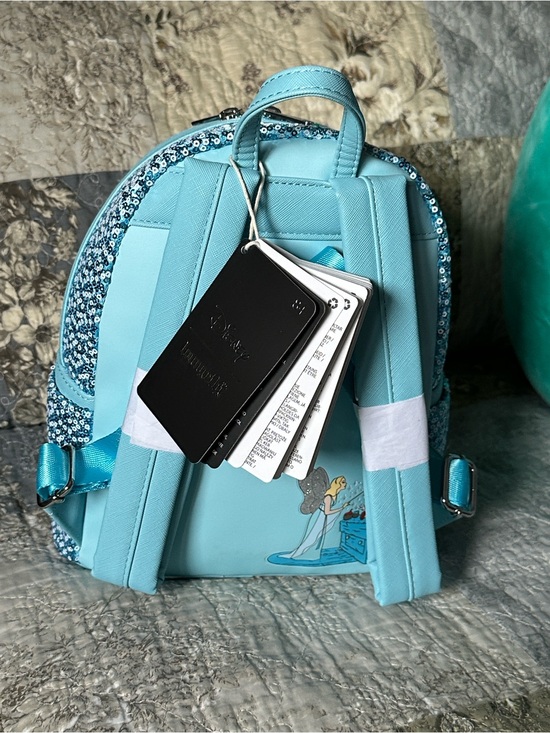 Beautiful Loungefly - Blue Sequin Fairy Mini Backpack from Pinocchio main image 5